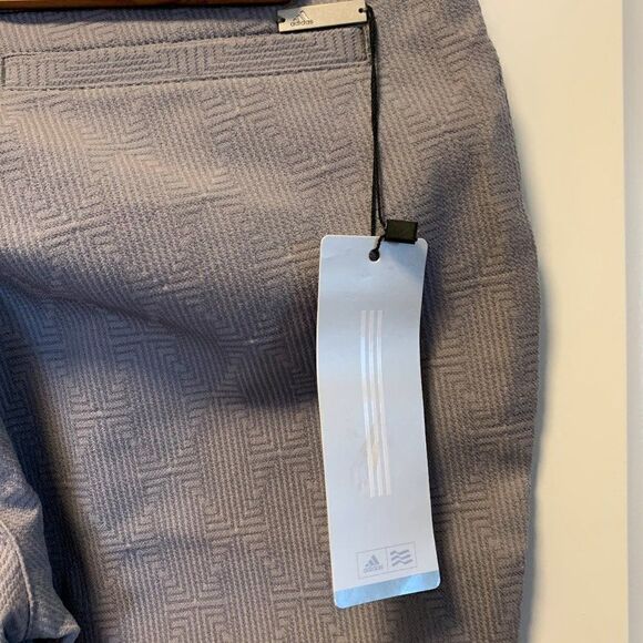 Adida ankle length golf pant, New with Tags, sz S, light grey, stretch, pull on - Picture 4 of 9